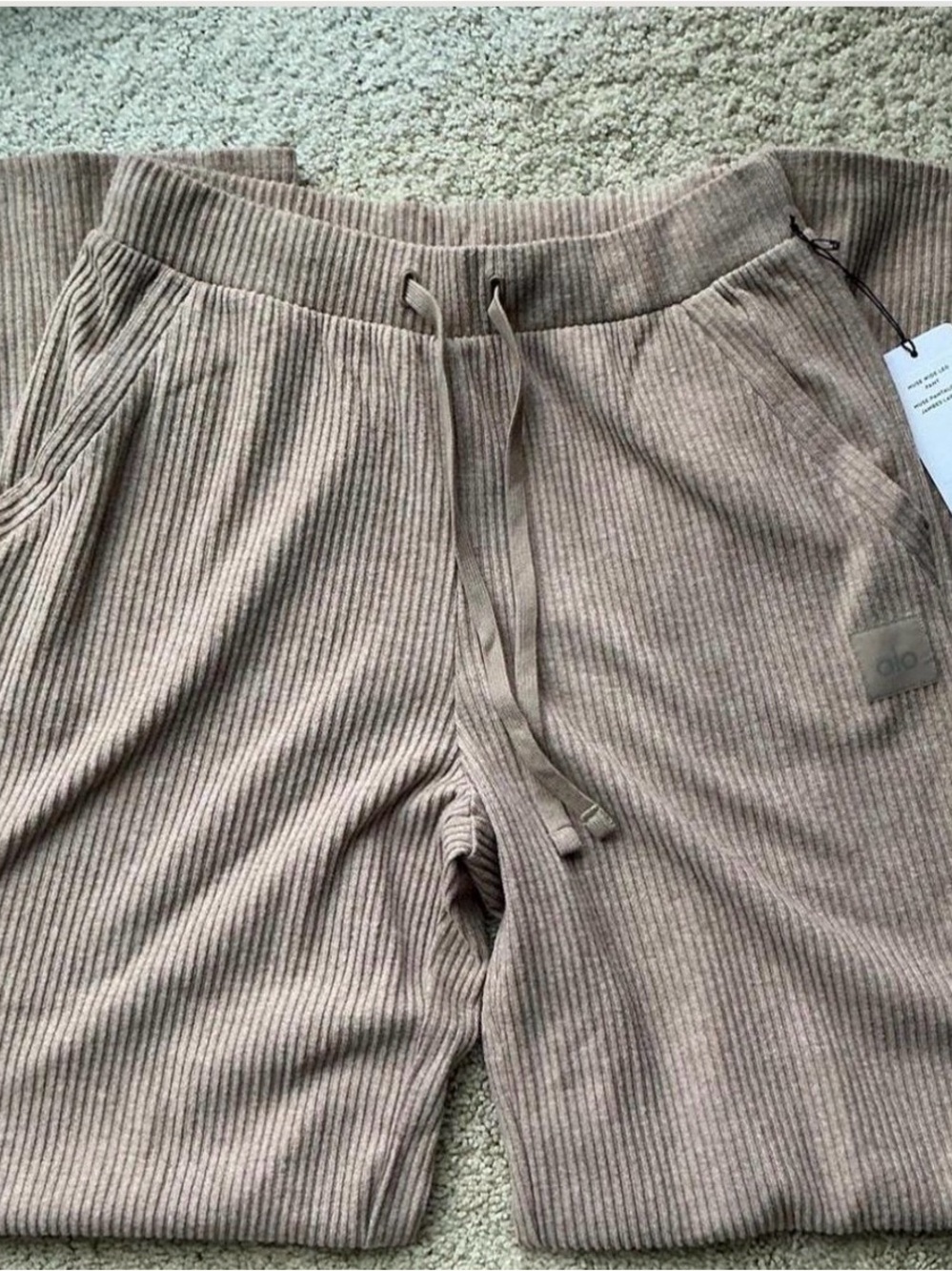 Alo Yoga Muse Wide Leg Gravel Heather Size XS
